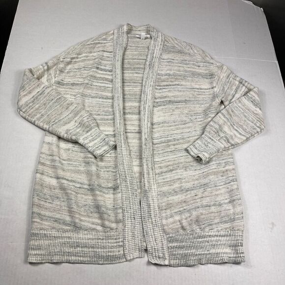 Haven Well Within Organic Cotton Blend Cardigan Marled Open Front Sweater MEDIUM - Picture 1 of 10